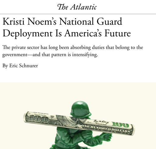 Kristi Noem’s National Guard Deployment Is America’s Future